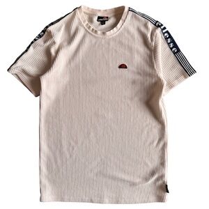 Ellesse Men’s Ribbed Knit T-Shirt – Short Sleeve – Size M